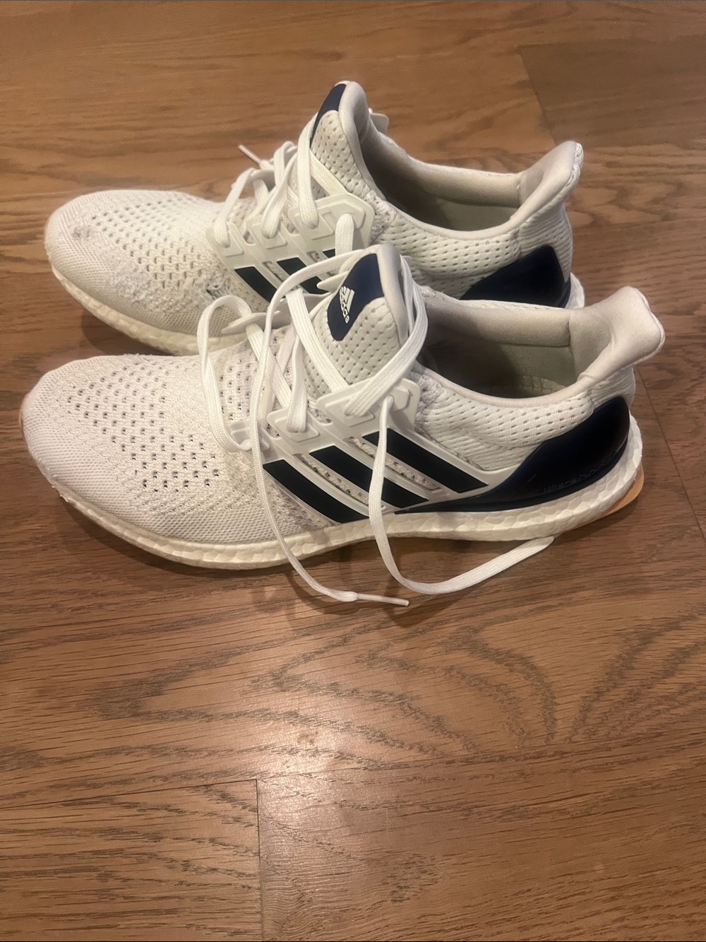 adidas Men’s White & Navy Athletic Sneakers